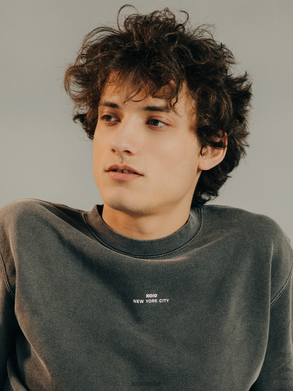 KOIO unisex Felpa Vinci scisto collezione 4TJLH135