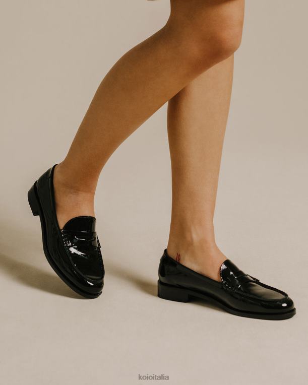 KOIO donne Brera brevetto nero scarpe 4TJLH213
