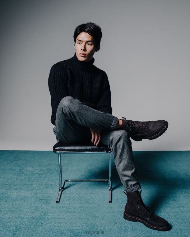 KOIO uomini Como nero scarpe 4TJLH99