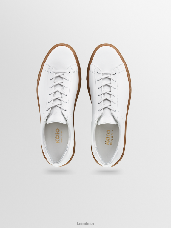 KOIO uomini capri gomma bianca scarpe 4TJLH5